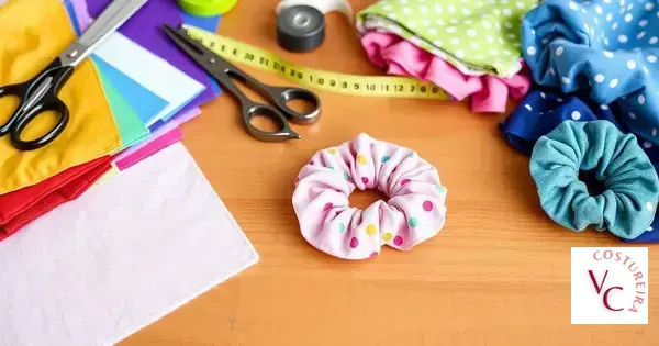 Como fazer scrunchie fácil e rápido